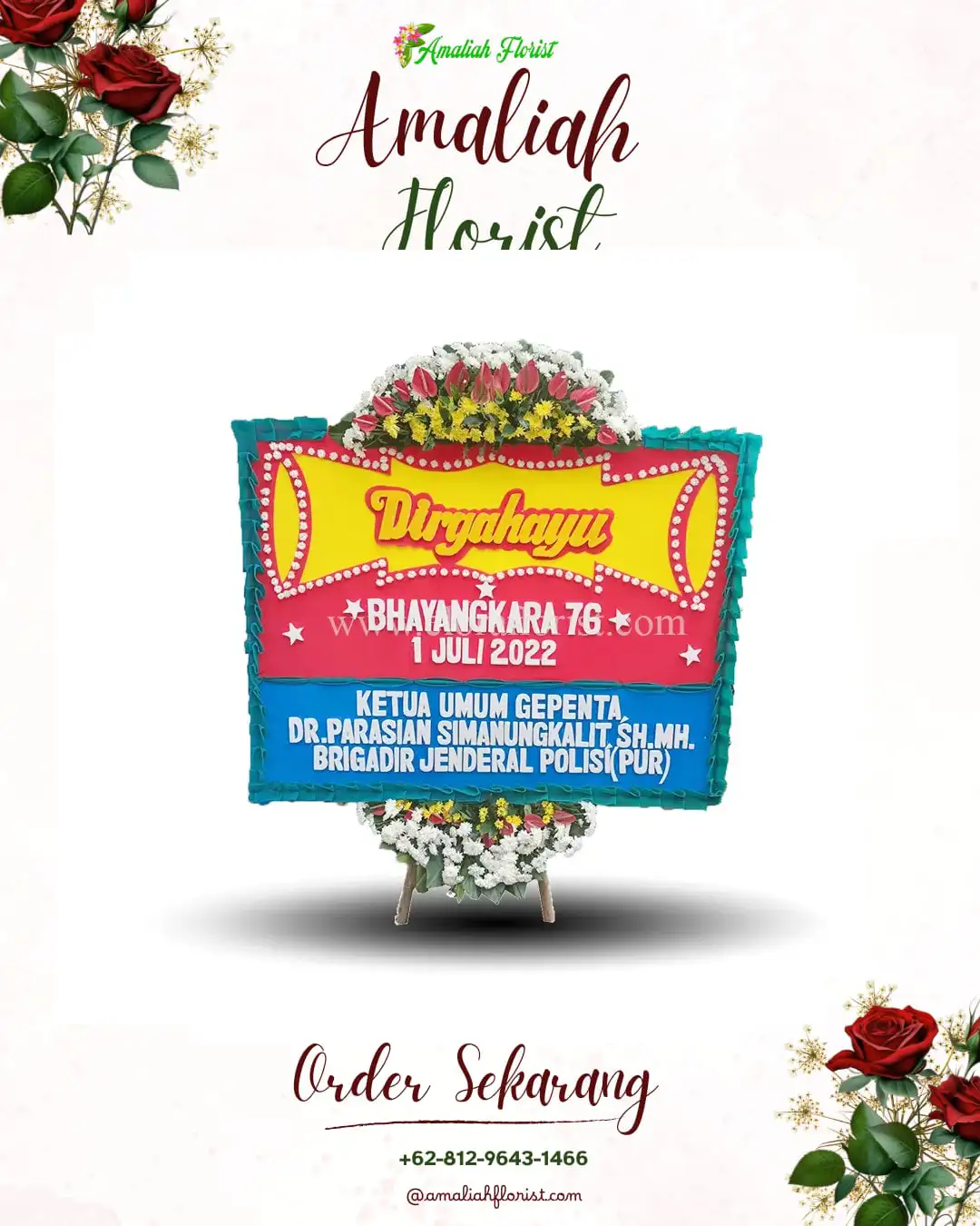 Papan Bunga HUT Ulang Tahun Ngadireso